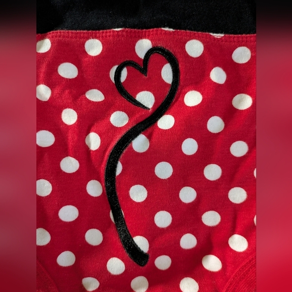 Walt Disney World Minnie Mouse Embroidered Polkadot Sleeveless Onesie 3 Months - Picture 5 of 9
